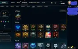 ACC LOL COM 242K(MIL) EA 77 CHAMPS E 21 SKINS POR R$110,00