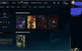 ACC LOL COM 242K(MIL) EA 77 CHAMPS E 21 SKINS POR R$110,00