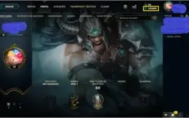 ACC LOL COM 242K(MIL) EA 77 CHAMPS E 21 SKINS POR R$110,00