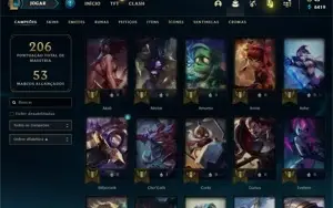 8 contas de LOL