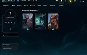 8 contas de LOL