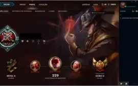 Conta League of Legends 134 champs e 137 skins