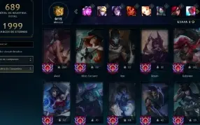 Conta Lvl 720 | 346 Skins | Todos Champs | Conta 2012