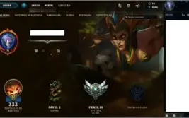 Conta de LoL Prata 5 com 40 skins e 2 ultimates!!
