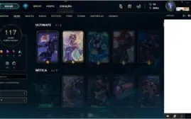 Conta de LoL Prata 5 com 40 skins e 2 ultimates!!