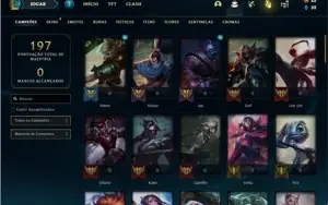Conta unranked com 70 Champs e 49 Skins