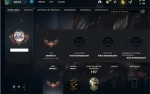 Conta unranked com 70 Champs e 49 Skins