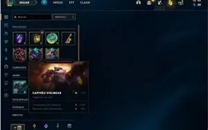 Conta unranked com 70 Champs e 49 Skins