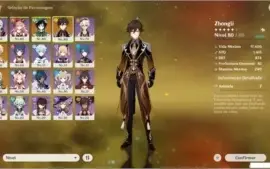 CONTA GENSHIN IMPACT AR47 VENTI + ZHONGLI + JEAN