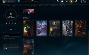 Conta Platina 4 com 32 Champs e 8 Skins + 4 Fragmentos