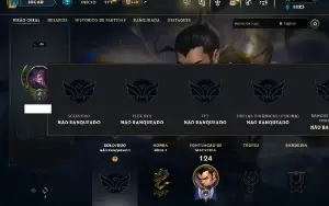 Unranked com 30 Champs e 4 Skins