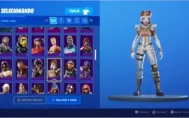 CONTA  SEASON 4 ATÉ 10 FULL,148 SKINS + GALAXY, IKONIK, GLOW