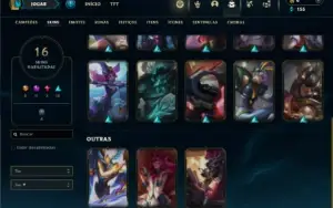 Prata 1 com 45 Champs e 16 Skins + 2 Fragmentos