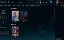 Conta League of Legends: Lvl 64 - 2Skin Ultimate 1Mitica Etc