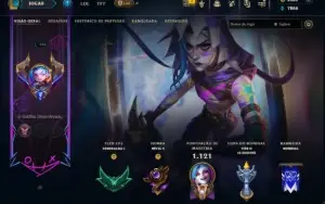 Conta lol NFA esmeralda com skins