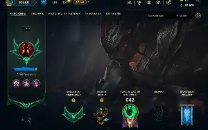 Conta lol NFA esmeralda com skins
