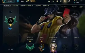 Conta lol NFA esmeralda com skins