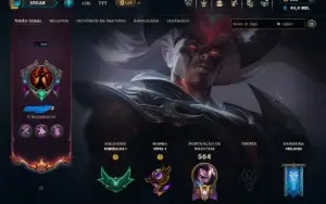 Conta lol NFA esmeralda com skins