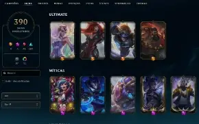 Conta League Of Legends 390 Skins