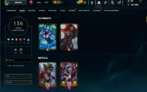 Conta mestre league of legends