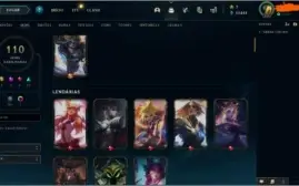 CONTA LOL: 110 SKINS, TODOS OS CAMPEÕES,+INFORMAÇÕES NA DESC