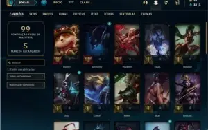 Conta prata 1 com 38 Champs e 22 Skins (Ex Platina)