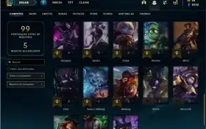 Conta prata 1 com 38 Champs e 22 Skins (Ex Platina)