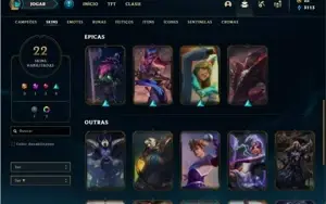 Conta prata 1 com 38 Champs e 22 Skins (Ex Platina)