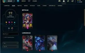 Conta prata 1 com 38 Champs e 22 Skins (Ex Platina)
