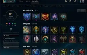 Vendo conta LOL - Diamante 3