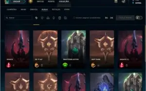 Conta de lol com 141 champs e 56 skins