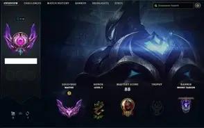 Conta Mestre league of legends