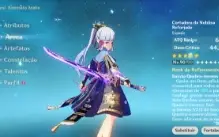 Conta Genshin Impact Ar. 57 Mundo Lv 8 América Server