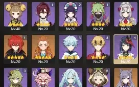Conta Genshin Impact Ar. 57 Mundo Lv 8 América Server