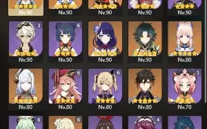 Conta Genshin Impact Ar. 57 Mundo Lv 8 América Server