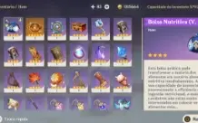 Conta Genshin Impact Ar. 57 Mundo Lv 8 América Server