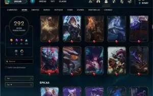 Conta Prata 1 com TODOS os champs e 292 Skins + 4 Prestigios