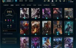 Conta Prata 1 com TODOS os champs e 292 Skins + 4 Prestigios