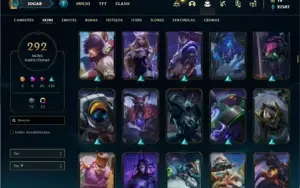 Conta Prata 1 com TODOS os champs e 292 Skins + 4 Prestigios