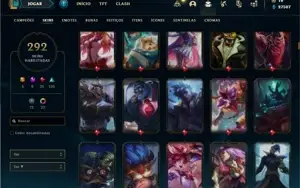 Conta Prata 1 com TODOS os champs e 292 Skins + 4 Prestigios