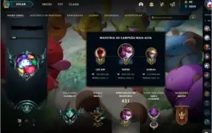 CONTA LOL PLATINA 4 (148 SKINS + SKINS VALORANT)