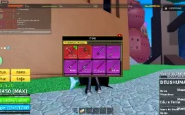 Conta Blox Fruits raça v4, cdk, god human
