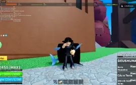Conta Blox Fruits raça v4, cdk, god human