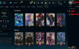 Conta League of Legends, 201 skins, level 118