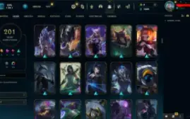 Conta League of Legends, 201 skins, level 118