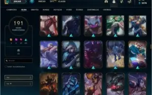 Conta com bastante skin