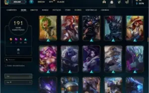 Conta com bastante skin