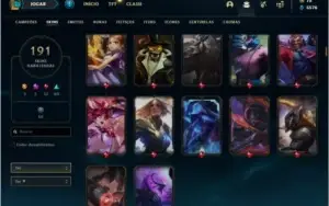 Conta com bastante skin