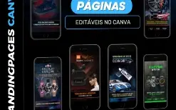 300 Landingpages Editáveis no Canva