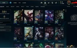 CONTA LEAGUE OF LEGENDS